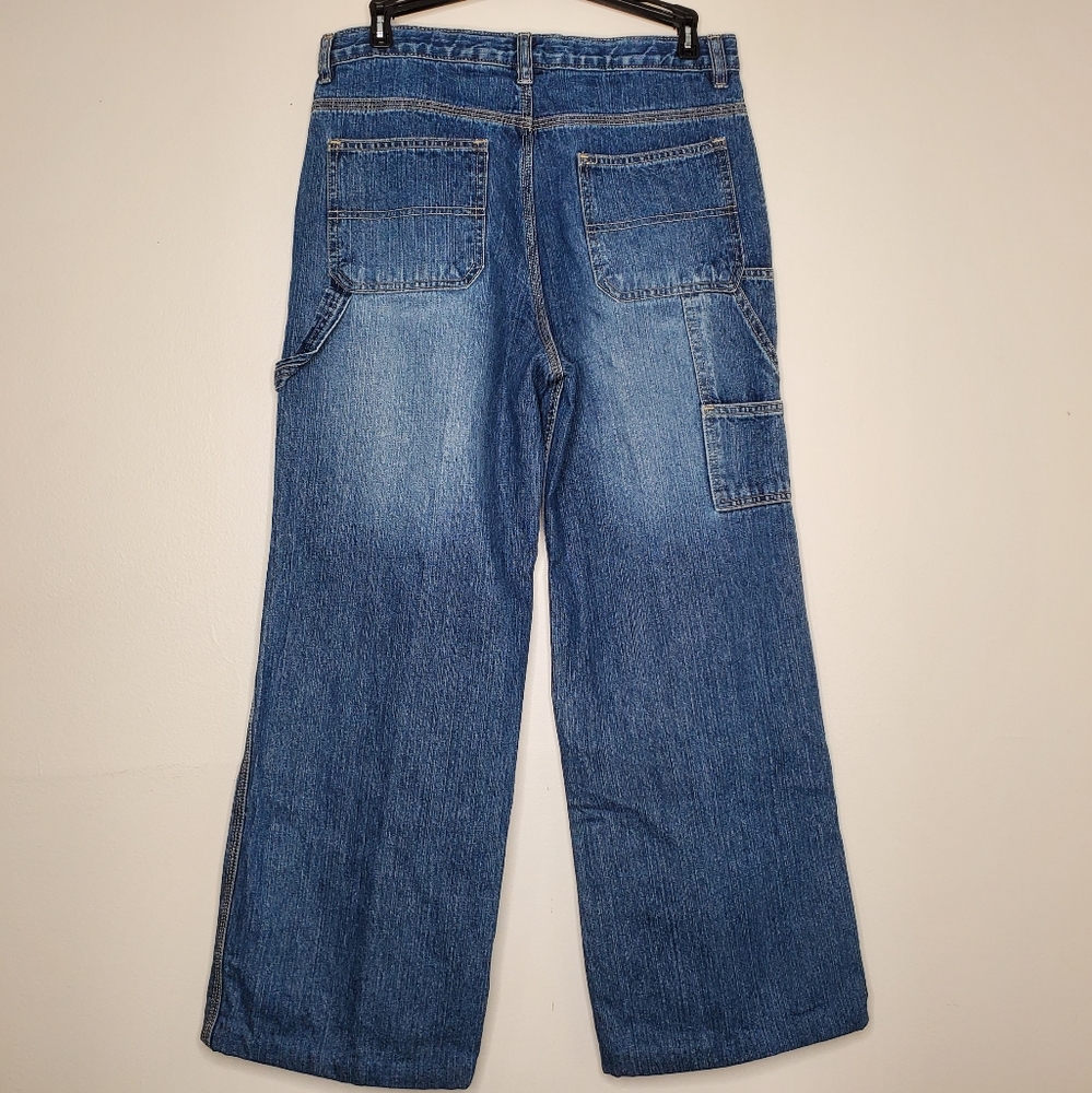 7) OPEN TRAILS Wide Straight Leg Jeans XL 16-18 - Picture 3 of 5